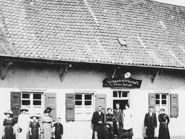 Gaststätte Oedinger altes Foto